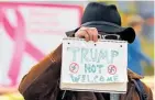  ?? Photo / AP ?? Protesters in Pittsburgh made their feelings clear.