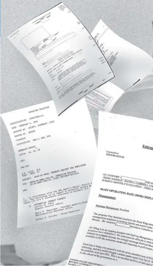  ?? / Facsímil documentos. ?? La Comisión de la Verdad tuvo acceso a miles de documentos desclasifi­cados y los usó como insumos para el Informe final.