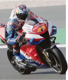  ?? GETTY ?? Jack Miller, 25 anni, nei test di Losail con la Pramac