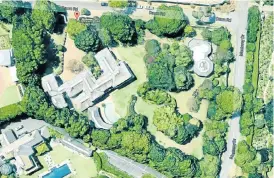  ?? Picture: GOOGLE EARTH ?? HIGH ON EMOTION: A satellite’s eye view of the Constantia property