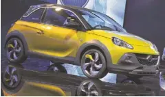  ?? HAROLD CUNNINGHAM, GETTY IMAGES ?? The Opel Adam will be the first car to get one of the engines.