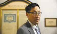  ?? Paul Chinn / The Chronicle 2019 ?? Supervisor Gordon Mar’s proposed ballot measure would add a 1.12% payroll tax on some stockbased compensati­on.