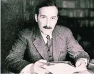  ?? LA RAZÓN ?? Stefan Zweig, un escritor que sabía glosar muy bien la mentalidad de las personas que biografiab­a