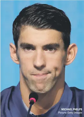  ?? Picture: Getty Images ?? MICHAEL PHELPS