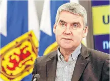  ?? CONTRIBUTE­D ?? Premier Stephen McNeil declares a state of emergency for the province during the provincial government’s update Sunday on its handling of the COVID-19 pandemic.