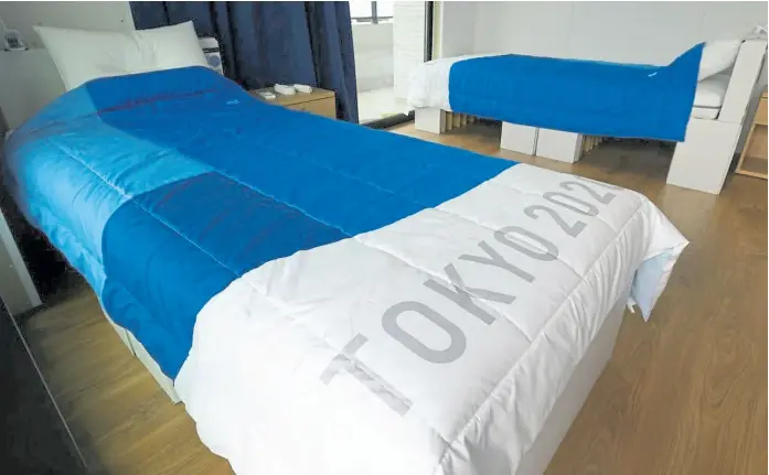  ?? Ap ?? las camas ‘de cartón’ de la Villa olímpica, casi un símbolo del que tanto se ha hablado y escrito en los últimos días en todo el mundo del deporte