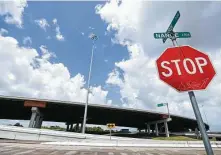  ??  ?? The former site of the Dunbar School, 928 Clark, is now a frontage road for Interstate 10, which divides the neighborho­od.