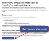  ?? ?? Request the removal of ‘doxxing’ content that maliciousl­y exposes your contact details