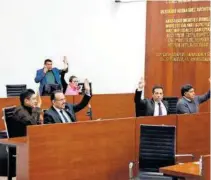  ?? ARCHIVO: EL SOL DE TLAXCALA ?? En su momento los ahora diputados con licencia validaron las leyes de ingresos de los 60 municipios