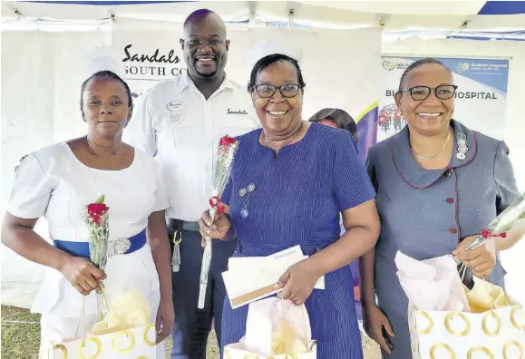 Sandals South Coast team fetes Black River nurses - PressReader