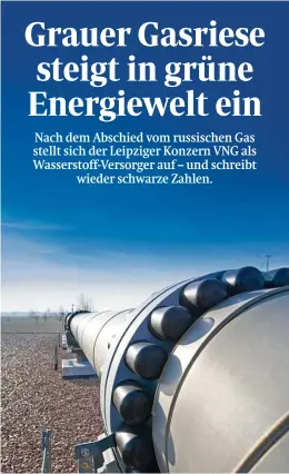  ?? Foto: VNG/DIRK Brzoska ?? Nachdem die Pipelines aus Russland gekappt sind, kommt inzwischen umso mehr Gas von den traditione­llen Lieferante­n aus Norwegen.