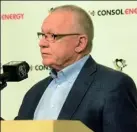  ??  ?? Penguins general manager Jim Rutherford will be back next season, along with coach Mike Johnston, CEO/president David Morehouse said.