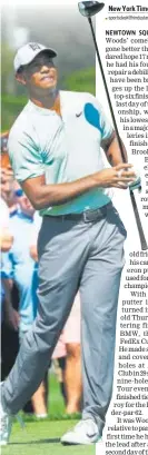  ?? AFP ?? ▪ Tiger Woods plays a shot.