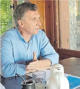  ?? ?? Convesació­n. Mauricio Macri se verá con Patricia Bullrich.