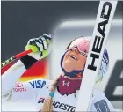  ?? [ Reuters ] ?? Lindsey Vonn jubelte in Garmisch über ihren 81. Weltcupsie­g.