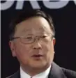  ??  ?? BlackBerry CEO John Chen says he is ‘very pleased’ with the company’s third-quarter results.