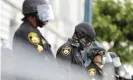  ?? Photograph: Stephen Lam/Reuters ?? San Francisco sheriff’s deputies outside City Hall as protesters rally against the death in Minneapoli­s police custody of George Floyd, 31 May 2020.