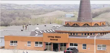  ?? TROY FLEECE ?? The Living Skies Retreat near Lumsden is a Saskatchew­an landmark where thousands have gone over the decades for spiritual renewal. It was hit by fire on Thursday and sustained smoke and water damage.