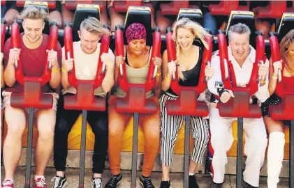  ?? Picture: Supplied ?? READY TO SPIN. Some thrill-seeker challenger­s on Miners Revenge.