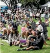  ?? PHOTO: ANDY JACKSON/STUFF ?? There was a big crowd at Paepae in the Park in Pa¯ tea on Waitangi Day 2017 and another large turn out is expected this year.