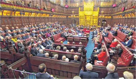  ?? FOTO: AFP/PRU ?? Das etwas andere Parlament: das House of Lords in London.