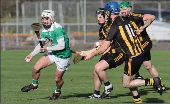  ?? ?? Luca Mccusker breaks free from the Eire Og pack during Saturday’s encounter.