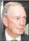  ??  ?? Michael Bloomberg