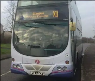  ??  ?? X1 bus serves Glasgow to Hamilton