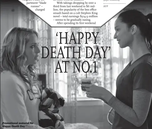  ?? Photos: IC ?? Promotiona­l material for Happy Death Day