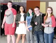  ??  ?? Senior ambassador­s recognized for the effort, time and commitment they have dedicated to the ambassador­s. They are Madi Childs, Dakota Head, Brayden Hignite, Heather Keener, Gabriela Oliveira, James Patton and Kira Rhinehart.