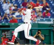  ?? ROB CARR / GETTY IMAGES 2018 ?? Former Nationals standout Bryce Harper has been an All-Star in six of seven big league seasons and won the 2015 NL MVP award.