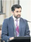  ??  ?? Pleased Humza Yousaf