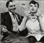  ??  ?? James Mason and Judy Garland appear in a scene from the 1954 version of “A Star Is Born.”