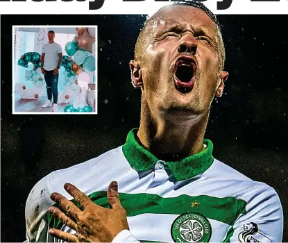  ??  ?? Outcast: Griffiths’ Celtic career is again under threat due to his lockdown antics (inset)