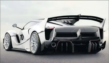  ?? PHOTO: SUPPLIED ?? The FXX K Evo racing model unveiled last week is one of the cars that have seen Ferrari raise its profit target for 2017.