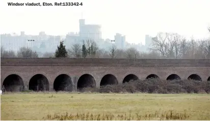  ??  ?? Windsor viaduct, Eton. Ref:133342-4