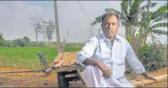  ??  ?? ▪ N Venkatrama­nna at his farm in Anantapur, Andhra Pradesh. He switched from groundnut to quinoa in 2015 and made lakhs in profits. He sent his son off to study in another state, held a large wedding for his daughter. As prices slide, following the glut in Rajasthan, he has returned to groundnut.