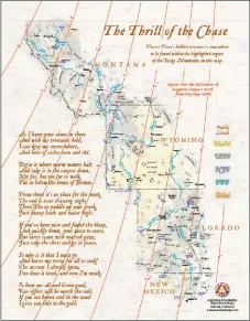  ?? COURTESY PHOT0 ?? The treasure map offering clues to the location of Forrest Fenn’s hidden treasure.