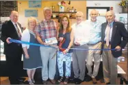  ?? Contribute­d photo ?? Essex Chocolatie­r and Coffee Bar held a ribbon cutting at 124 Westbrook Road.
