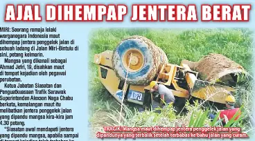 Ajal Dihempap Jentera Berat Pressreader