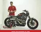  ??  ?? BEST TRACKERS CLASS BONI FIRDAUS TIMATE, CUSTOM CONCEPT INDUSTRIES, H-D SPORTSTER