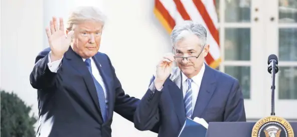  ??  ?? ► Jerome Powell (64) fue nominado apresident­e de la Fed. Debe ser ratificado por el Senado.