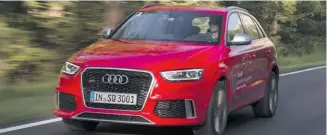  ?? Audi ?? The 2014 Audi RS Q3 is based on a compact SUV but this new Audi cranks things up a notch.