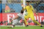  ?? TNS ?? Germany’s Mario Gotze scored the only 2014 final goal, against Argentina.