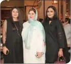  ??  ?? Rizwana Abdul Sattar and her friends at the inaugurati­on of the Al Saad branch.