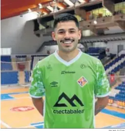  ?? PALMA FUTSAL ?? Daniel Airoso, en su presentaci­ón con el Palma Futsal.