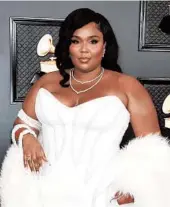  ?? VALERIE MACON/GETTY-AFP ?? Grammy-winning artist Lizzo has signed a first-look television deal with Amazon Studios.