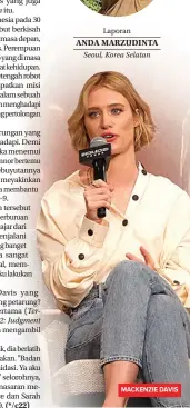  ??  ?? MACKENZIE DAVIS