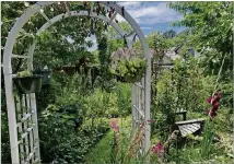  ?? CONTRIBUTE­D ?? Kevin Posey got inspiratio­n for his garden in Atlanta from the rural countrysid­e in Eastern France.
