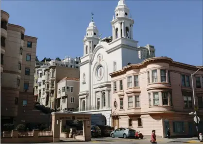  ?? JASON HENRY, NEW YORK TIMES NEWS SERVICE ?? This is the former church in San Francisco that Pavel Cherkashin plans to turn into a tech space and was going to be called Hack Temple.